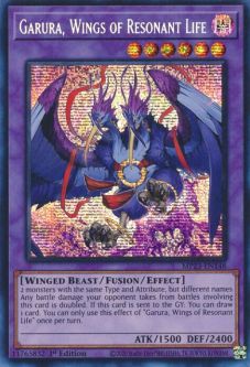 Yu-Gi-Oh Card - MP23-EN148 - GARURA, WINGS OF RESONANT LIFE (prismatic secret rare holo)