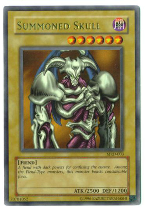 Yu-Gi-Oh Card - MRD-003 - SUMMONED SKULL (ultra rare holo) *Played*