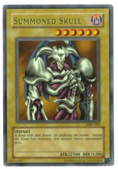 Yu-Gi-Oh Card - MRD-003 - SUMMONED SKULL (ultra rare holo) *Played*