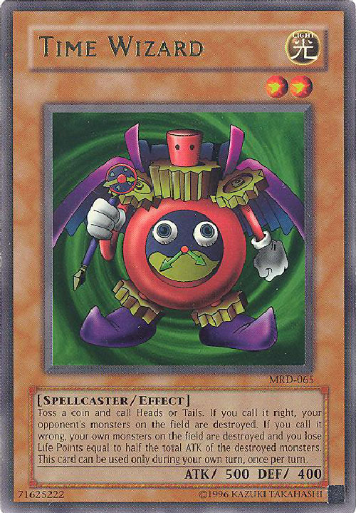 Yu-Gi-Oh Card - MRD-065 - TIME WIZARD (ultra rare holo)