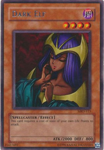 Yu-Gi-Oh Card - MRD-113 - DARK ELF (rare)