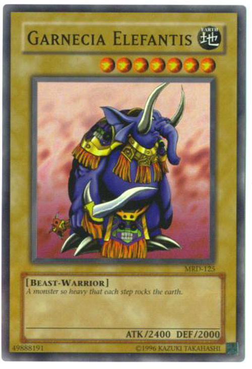 Yu-Gi-Oh Card - MRD-125 - GARNECIA ELEFANTIS (super rare holo)