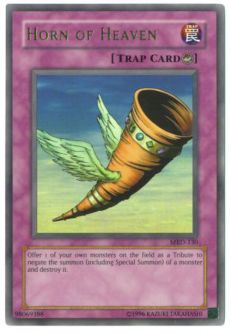 Yu-Gi-Oh Card - MRD-130 - HORN OF HEAVEN (ultra rare holo)