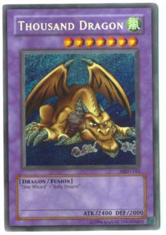 Yu-Gi-Oh Card - MRD-143 - THOUSAND DRAGON (secret rare holo)
