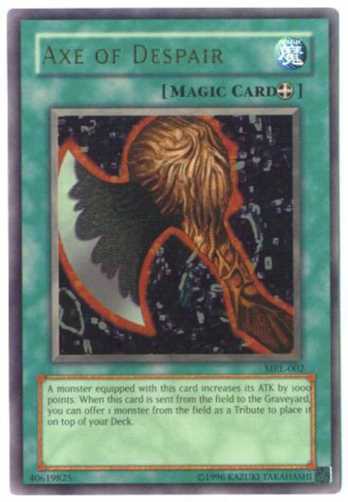 ith axe of dsipair Yu-Gi-Oh! - Despair (MRL-002) - Magic Ruler - 1st Edition You will receive the 1st Edition version of this card. Yu-Gi-Oh Card - MRL-002 -