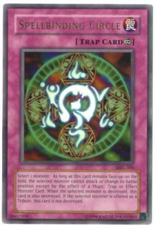 Yu-Gi-Oh Card - MRL-006 - SPELLBINDING CIRCLE (ultra rare holo)