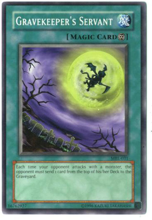 Yu-Gi-Oh Card - MRL-031 - GRAVEKEEPER'S SERVANT (common)