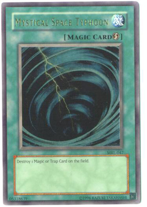 Yu-Gi-Oh Card - MRL-047 - MYSTICAL SPACE TYPHOON (ultra rare holo)