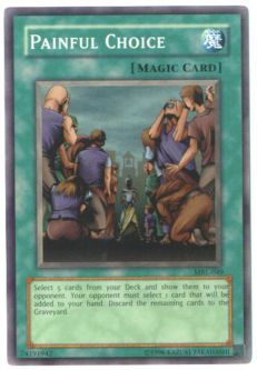 Yu-Gi-Oh Card - MRL-049 - PAINFUL CHOICE (super rare holo)