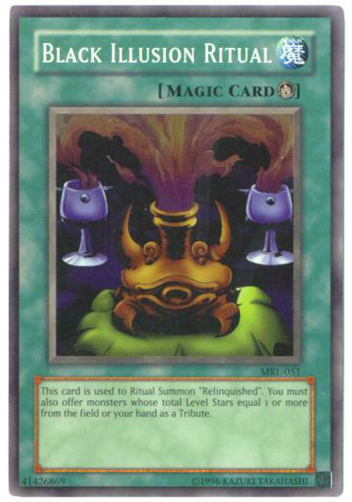 Yu-Gi-Oh Card - MRL-051 - BLACK ILLUSION RITUAL (super rare holo)