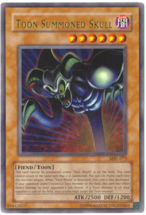 Yu-Gi-Oh Card - MRL-073 - TOON SUMMONED SKULL (ultra rare holo)