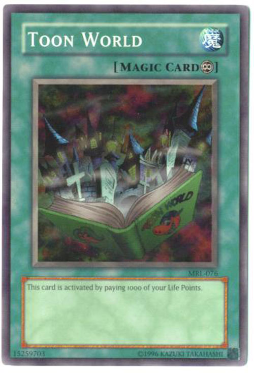 Yu-Gi-Oh Card - MRL-076 - TOON WORLD (super rare holo)