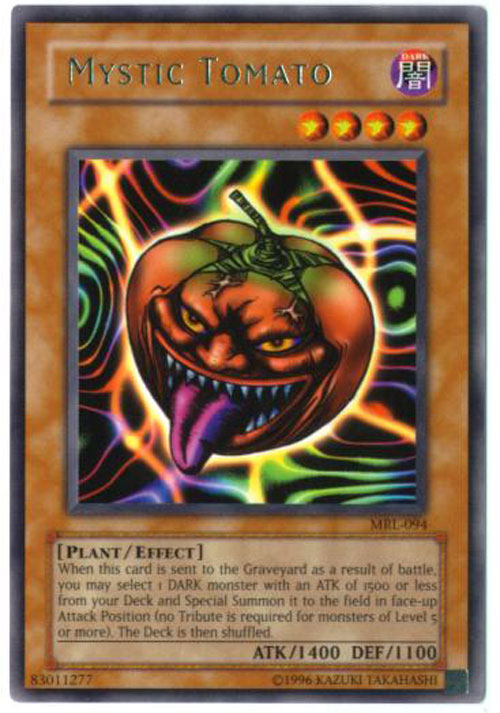 Yu-Gi-Oh Card - MRL-094 - MYSTIC TOMATO (rare)