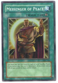 Yu-Gi-Oh Card - MRL-102 - MESSENGER OF PEACE (super rare holo)