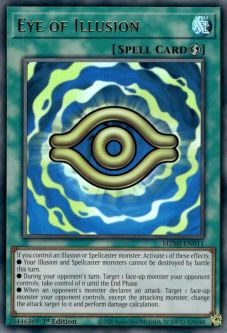 Yu-Gi-Oh Card - MZMI-EN011 - EYE OF ILLUSION (ultra rare holo)