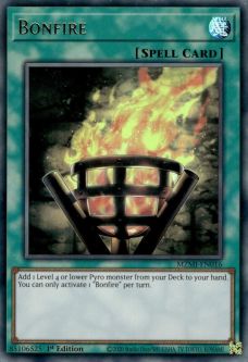Yu-Gi-Oh Card - MZMI-EN016 - BONFIRE (ultra rare holo)