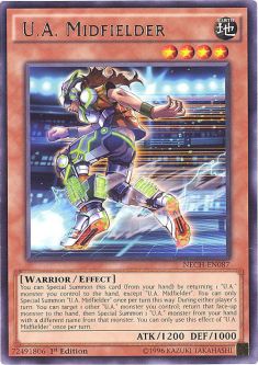 Yu-Gi-Oh Card - NECH-EN087 - U.A. MIDFIELDER (rare)