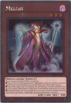 Yu-Gi-Oh Card - NKRT-EN001 - MERLIN (platinum rare)