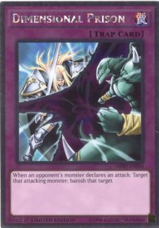 Yu-Gi-Oh Card - NKRT-EN034 - DIMENSIONAL PRISON (platinum rare)