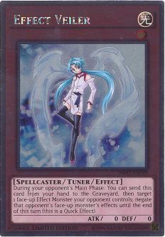 Yu-Gi-Oh Card - NKRT-EN039 - EFFECT VEILER (platinum rare)