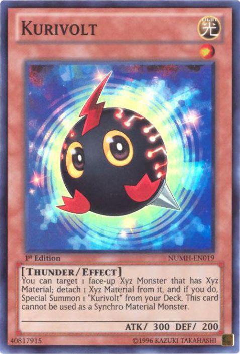 Yu-Gi-Oh Card - NUMH-EN019 - KURIVOLT (super rare holo): BBToyStore.com -  Toys, Plush, Trading Cards, Action Figures & Games online retail store shop  sale