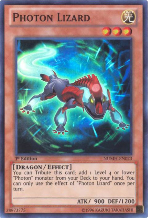 Yu-Gi-Oh Card - NUMH-EN023 - PHOTON LIZARD (super rare holo): BBToyStore.com - Toys, Plush, Trading Cards, Action Figures & Games online retail store shop sale Yu-Gi-Oh Card - NUMH-EN023 - PHOTON LIZARD (super rare holo): BBToyStore.com - Toys, Plush, Trading Cards, Action Figures & Games online retail store shop sale