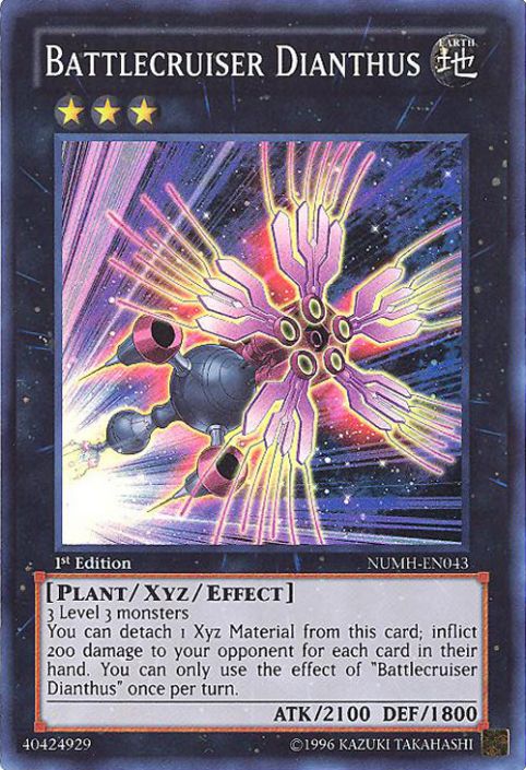 Yu-Gi-Oh Card - NUMH-EN043 - BATTLECRUISER DIANTHUS (super rare holo):  BBToyStore.com - Toys, Plush, Trading Cards, Action Figures & Games online  retail store shop sale
