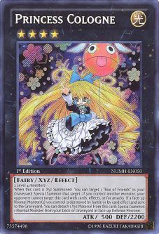 Yu-Gi-Oh Card - NUMH-EN050 - PRINCESS COLOGNE (secret rare holo)