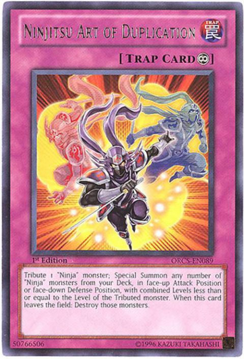 Yu-Gi-Oh Card - ORCS-EN089 - NINJITSU ART OF DUPLICATION (rare): BBToyStore.com - Toys, Plush, Trading Cards, Action Figures & Games online retail store shop sale Yu-Gi-Oh Card - ORCS-EN089 - NINJITSU ART OF DUPLICATION (rare): BBToyStore.com - Toys, Plush, Trading Cards, Action Figures & Games online retail store shop sale