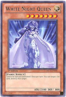 Yu-Gi-Oh Card - ORCS-EN090 - WHITE NIGHT QUEEN (rare)