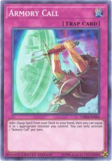 Yu-Gi-Oh Card - CHIM-ENSE4 - ARMORY CALL (super rare holo)