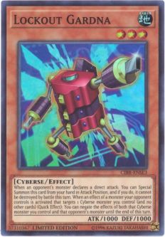 Yu-Gi-Oh Card - CIBR-ENSE3 - LOCKOUT GARDNA (super rare holo)