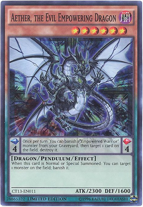 Yu-Gi-Oh Card - CT13-EN011 - AETHER, THE EVIL EMPOWERING DRAGON (super rare holo): BBToyStore.com - Toys, Plush, Trading Cards, Action Figures & Games online retail store shop sale Yu-Gi-Oh Card - CT13-EN011 - AETHER, THE EVIL EMPOWERING DRAGON (super rare holo): BBToyStore.com - Toys, Plush, Trading Cards, Action Figures & Games online retail store shop sale