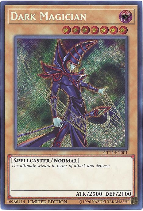 Yu-Gi-Oh Card - CT14-EN001 - DARK MAGICIAN (secret rare holo)
