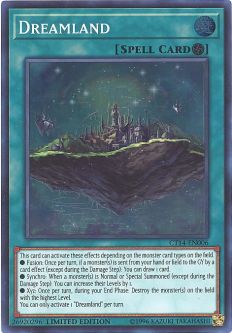 Yu-Gi-Oh Card - CT14-EN006 - DREAMLAND (super rare holo)