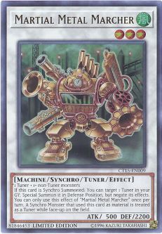 Yu-Gi-Oh Card - CT15-EN009 - MARTIAL METAL MARCHER (ultra rare holo)