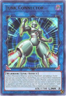 Yu-Gi-Oh Card - CT15-EN010 - JUNK CONNECTOR (ultra rare holo)