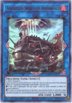 Yu-Gi-Oh Card - DANE-ENSP1 - AMPHIBIOUS SWARMSHIP AMBLOWHALE (ultra rare holo)