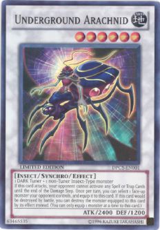 Yu-Gi-Oh Card - DPC5-EN001 - UNDERGROUND ARACHNID (super rare holo)