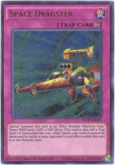 Yu-Gi-Oh Card - INOV-ENSP1 - SPACE  DRAGSTER (ultra rare holo)