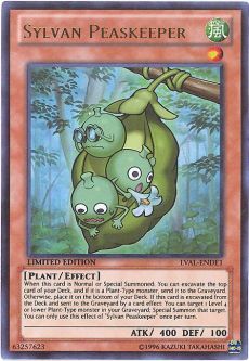 Yu-Gi-Oh Card - LVAL-ENDE1 - SYLVAN PEASKEEPER (ultra rare holo)