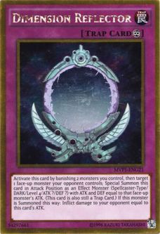 Yu-Gi-Oh Card - MVP1-ENG21 - DIMENSION REFLECTOR (gold rare holo)