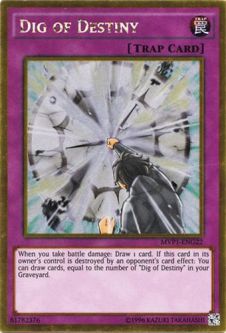 Yu-Gi-Oh Card - MVP1-ENG22 - DIG OF DESTINY (gold rare holo)