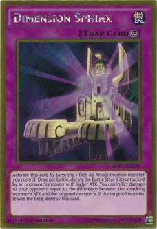 Yu-Gi-Oh Card - MVP1-ENG23 - DIMENSION SPHINX (gold rare holo)