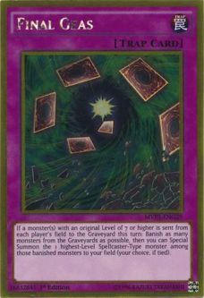 Yu-Gi-Oh Card - MVP1-ENG29 - FINAL GEAS (gold rare holo)