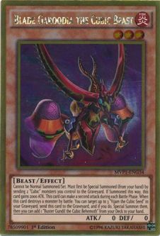 Yu-Gi-Oh Card - MVP1-ENG34 - BLADE GAROODIA THE CUBIC BEAST (gold rare holo)