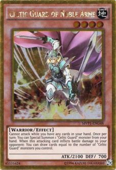 Yu-Gi-Oh Card - MVP1-ENG48 - CELTIC GUARD OF NOBLE ARMS (gold rare holo)