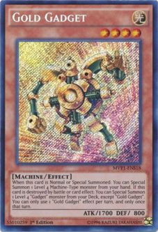 Yu-Gi-Oh Card - MVP1-ENS18 - GOLD GADGET (secret rare holo)