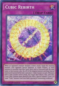 Yu-Gi-Oh Card - MVP1-ENS43 - CUBIC REBIRTH (secret rare holo)