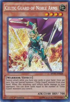 Yu-Gi-Oh Card - MVP1-ENS48 - CELTIC GUARD OF NOBLE ARMS (secret rare holo)